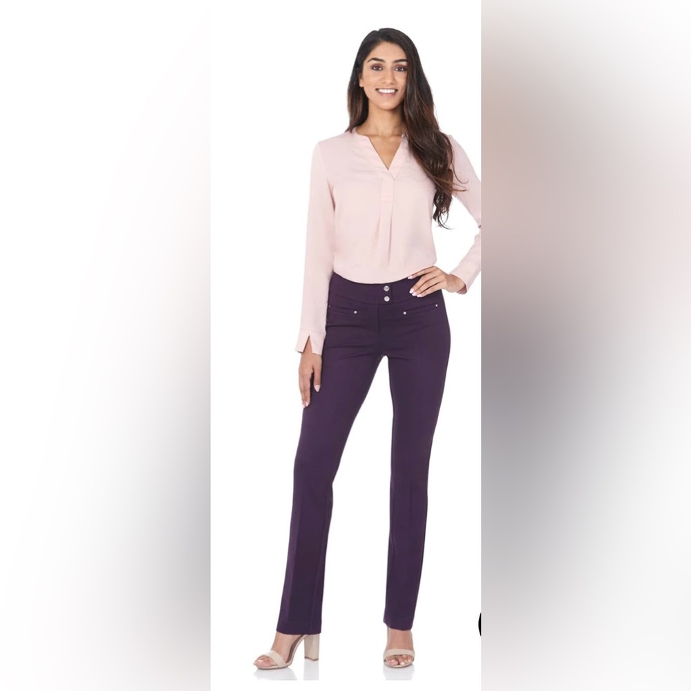 Rekucci women’s secret figure pull on pants with tummy‎ control size 14